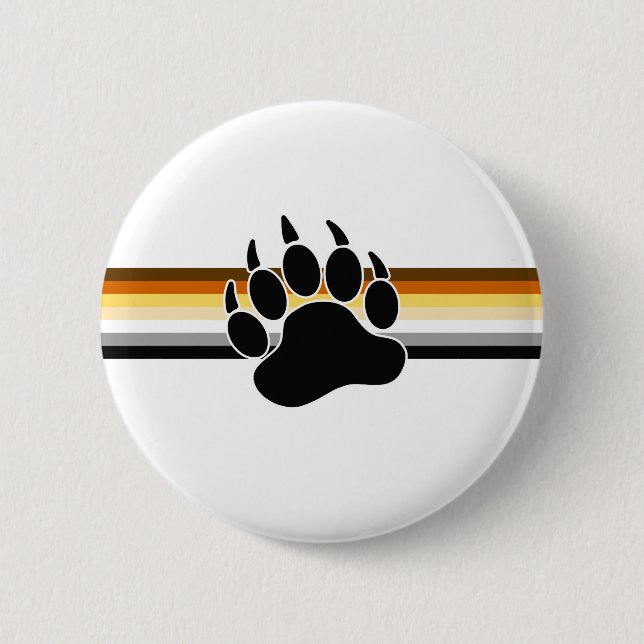 Bear Pride Flag 6 Cm Round Badge (Front)