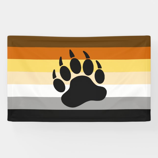 Bear Pride Flag Banner (Horizontal)