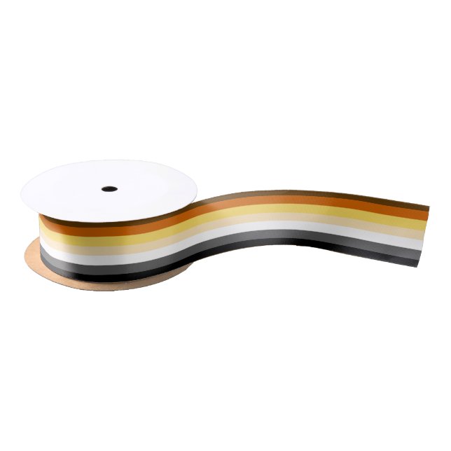 Bear Pride Flag Bear Pride Colours Satin Ribbon (Spool)