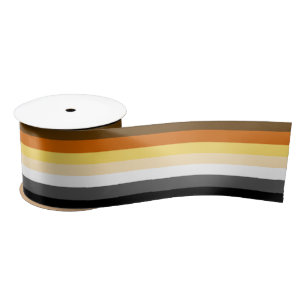 Bear Pride Flag Bear Pride Colours Satin Ribbon