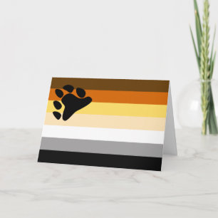 Bear Pride Flag Card