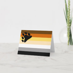 Bear Pride Flag Card