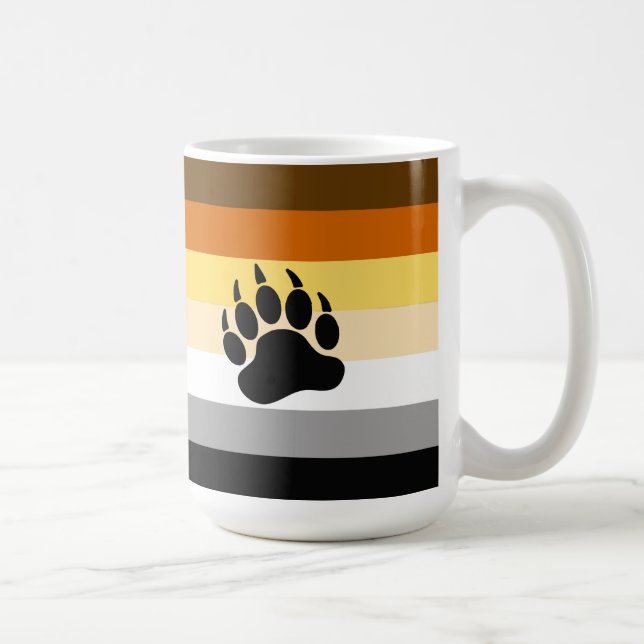 Bear Pride Flag Coffee Mug (Right)