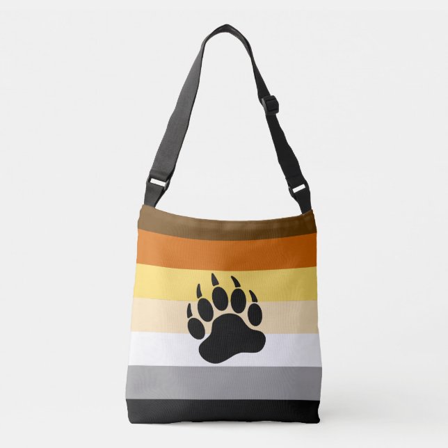 Bear Pride Flag Crossbody Bag (Front)