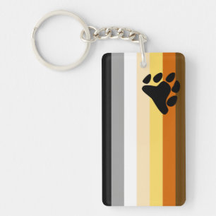Bear Pride Flag Key Ring