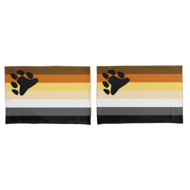 Bear Pride Flag Pillowcase (Front-Set)
