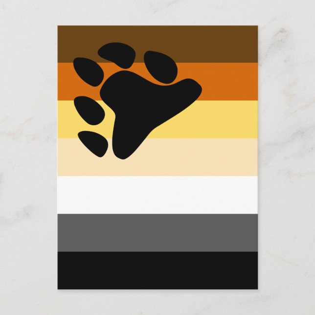 Bear Pride Flag Postcard (Front)