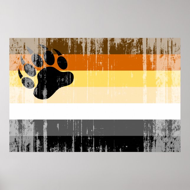 Bear Pride Flag Poster (Front)