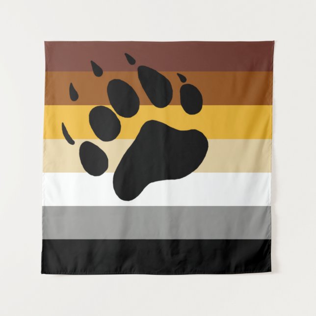 Bear Pride Flag Tapestry (Front)
