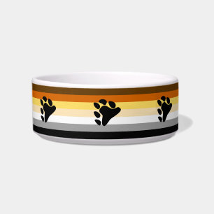 Bear Pride Flag with Paw Bowl