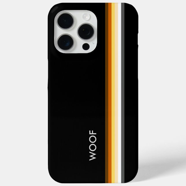 Bear pride flag woof iPhone / iPad case (Back)