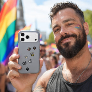 Bear Pride - Gay Bear Flag Coloured Paw Prints