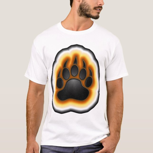 Bear Pride Glowing Paw T-Shirt (Front)