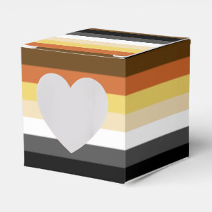 Bear Pride, Neutral Gradient Stripes, LGBTQ Pride Favour Box