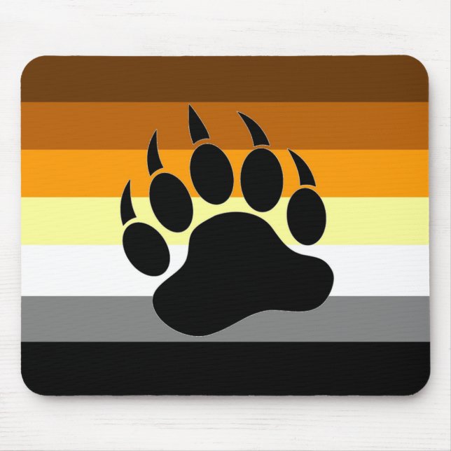 Bear Pride Paw Mouse Pad (Front)