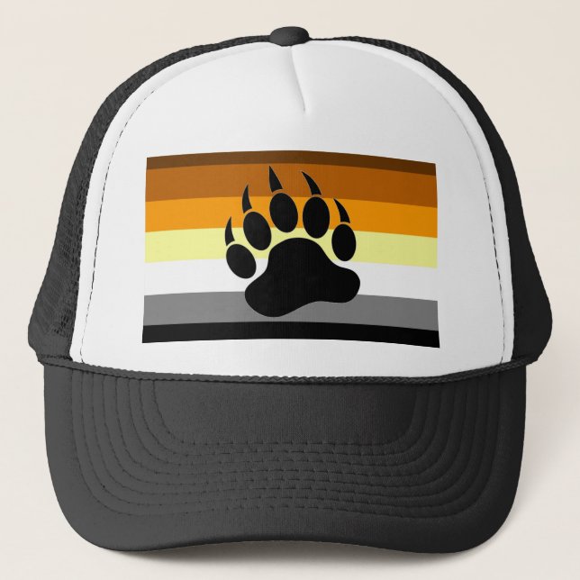Bear Pride Paw Trucker Hat (Front)