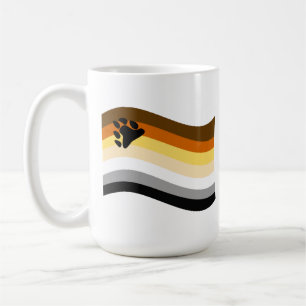 Bear Pride Paw Wavy Flag Coffee Mug