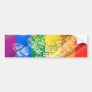 BEAR PRIDE -.png Bumper Sticker