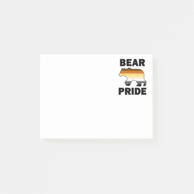 Bear Pride Post-it Notes (Front)