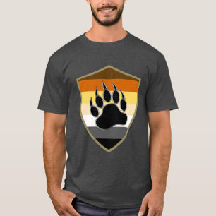 Bear Pride Shield Bear Paw T-Shirt