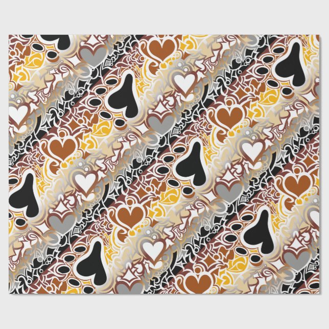 Bear Pride Squiggle Wrapping Paper (Flat)