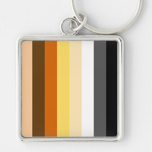 Bear Pride Stripes Key Ring