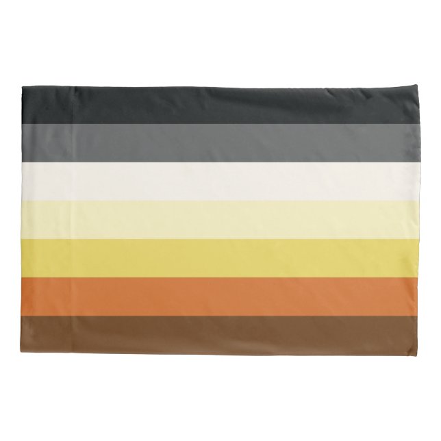 Bear Pride Stripes Pillowcase (Back)