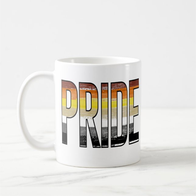 Bear Pride Word Coffee Mug (Left)