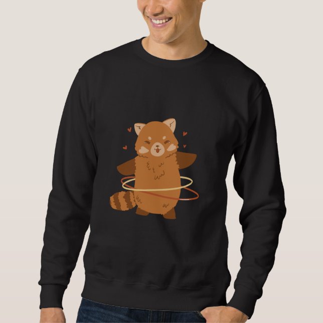 Bear Red Cute Animals Sweatshirt (Front)