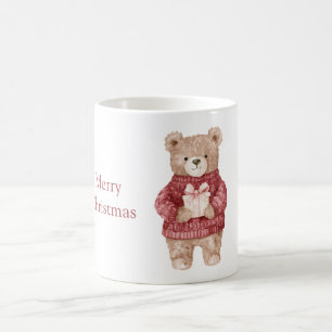Bear Red Sweater Christmas Coffee Mug