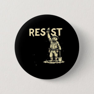 Bear Resist 1 6 Cm Round Badge