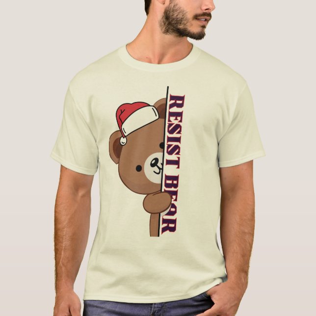 Bear Resist christmas T-Shirt (Front)