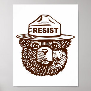 Bear Resist Destruction  Poster
