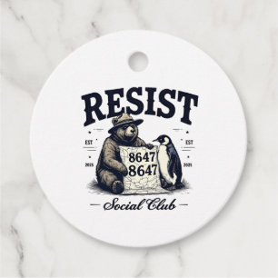 Bear Resist Protect National Park Anti Trump 8647 Favour Tags