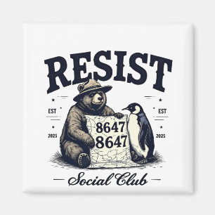Bear Resist Protect National Park Anti Trump 8647  Magnet