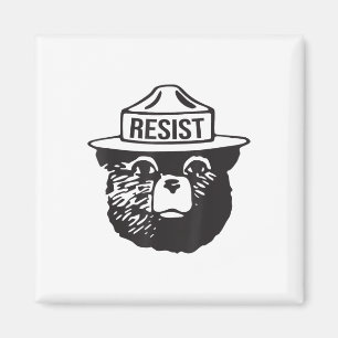 Bear Resist Protect National Park Anti Trump 8647 Magnet