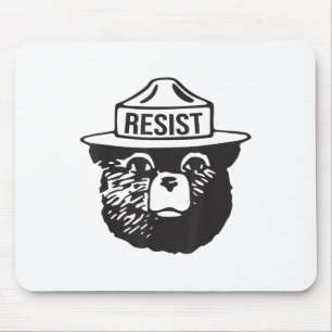 Bear Resist Protect National Park Anti Trump 8647 Mouse Pad