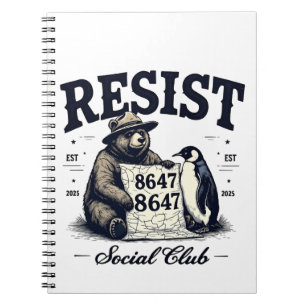 Bear Resist Protect National Park Anti Trump 8647 Notebook