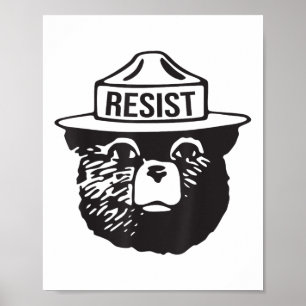 Bear Resist Protect National Park Anti Trump 8647 Poster