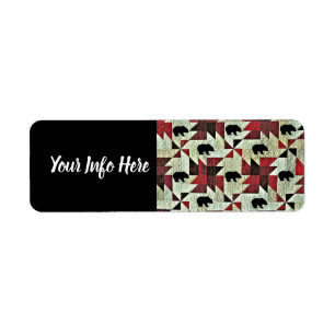 Bear Return Address Label