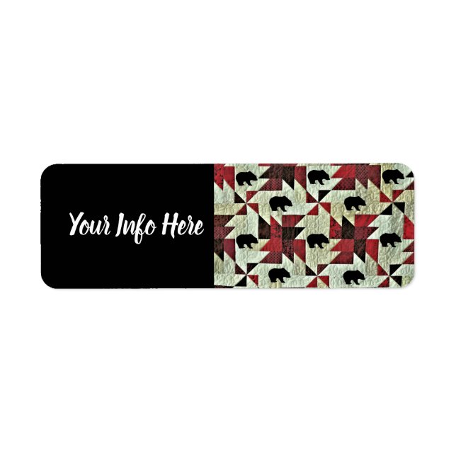 Bear Return Address Label (Front)
