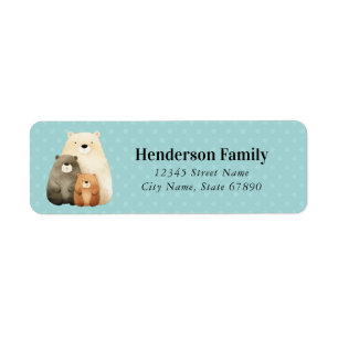 Bear Return Address Labels
