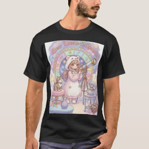 Bear Reverie Kawaii Astrology Star Gazer Aesthetic T-Shirt