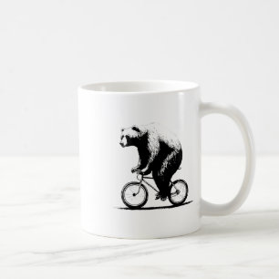 Bear Riding Bicycle Cycling Mountain Bike Biking B Coffee Mug