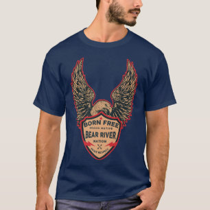 Bear River Native American IndianBorn Freedom Eagl T-Shirt