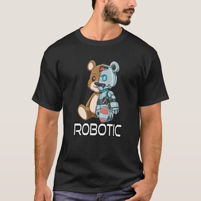 Bear Robot Robotic Cyborg T-Shirt (Front)