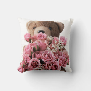 Bear roses cushion