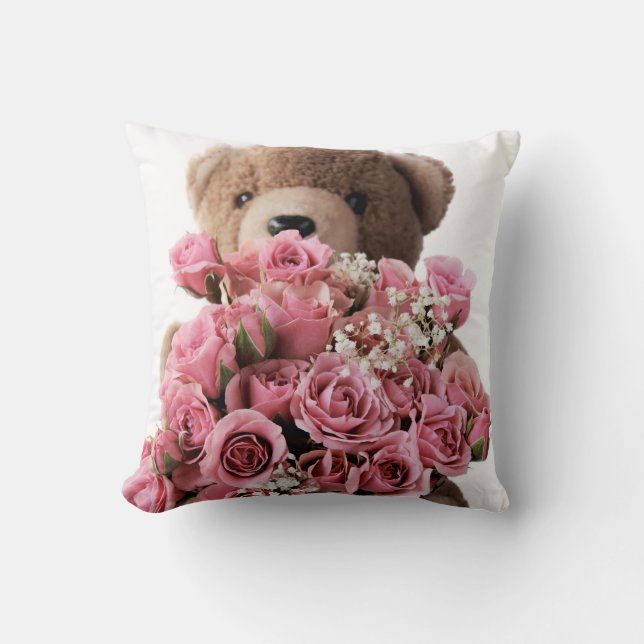 Bear roses cushion (Front)