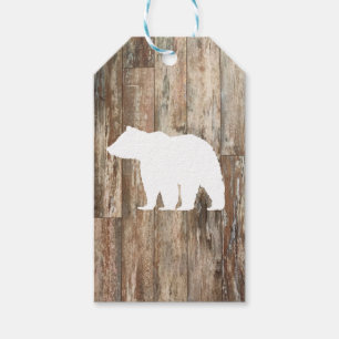 Bear Rustic Wilderness Wood Gift Tags