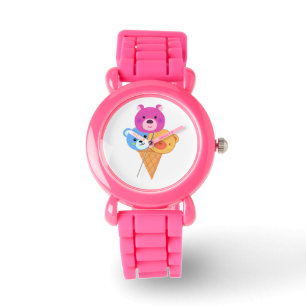 Bear Scoop Ice Cream Cone Watch